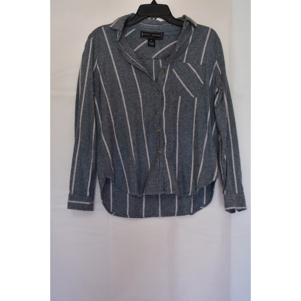 Plaid Bottom Scoop Shirt